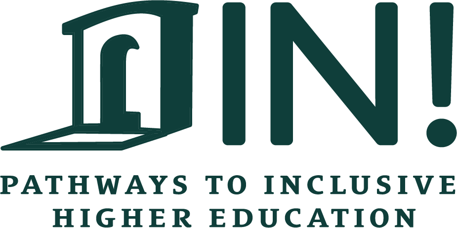 IN! logo reading In Pathways to Inclusive Higher Education