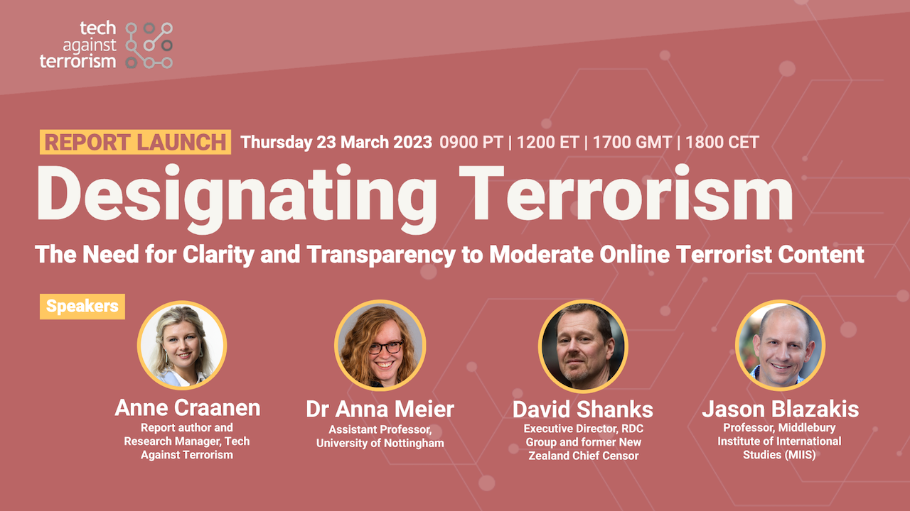Designating Terrorism: The Need for Clarity and Transparency to Moderate Online Terrorist Content