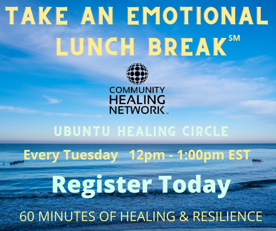 Flyer: Emotional Lunch Break, Tuesday Afternoon, 12:30-1:30pm EST