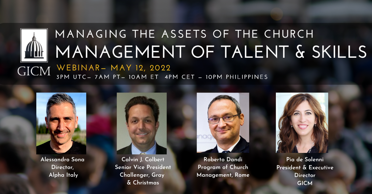 Managing the Assets of the Church: Management of Talent & Skills Webinar banner