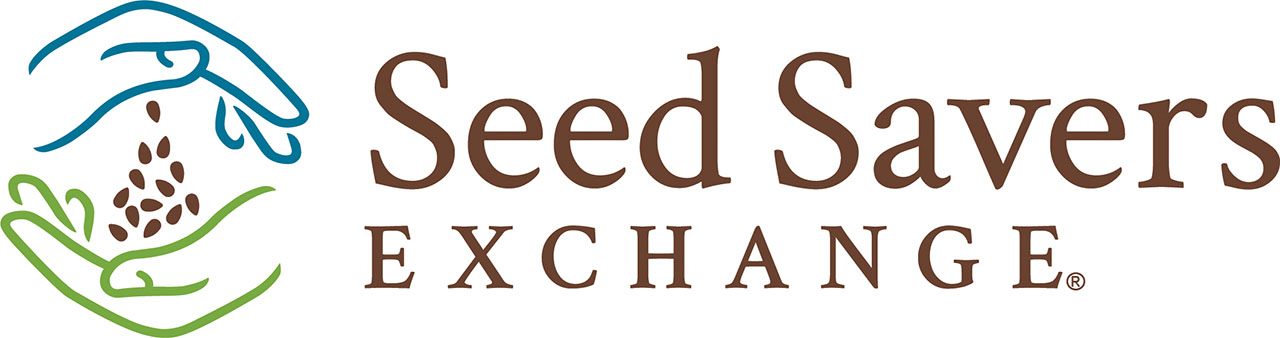 Hands sharing seeds: Seed Savers Exchange