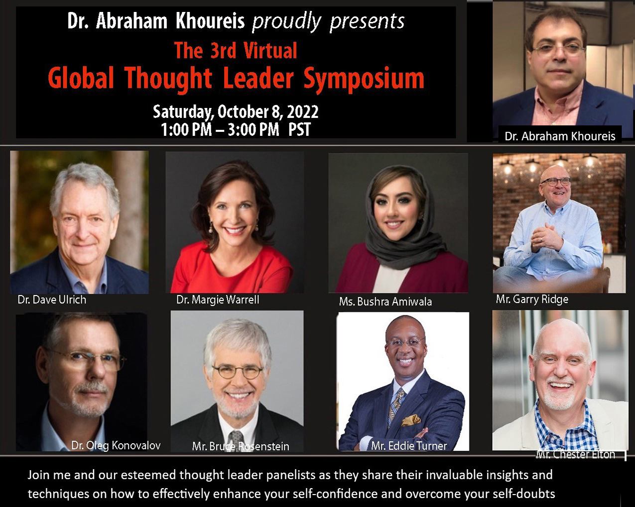 The 3rd Virtual Global Thought Leader Symposium Panel. To be updated with Panelistsd, Dr. Maja Zelihic and Ms. Lauren Ackerman