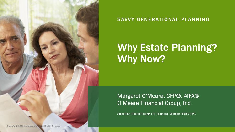 Reviewing Estate Planning concerns and goals and providing information for you to get started.