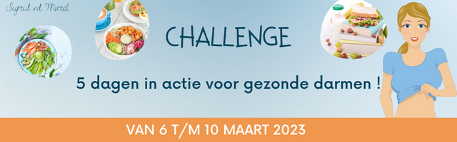 Gezonde Darmen Challenge: 6 t/m 10 maart elke dag om 15.00 uur!