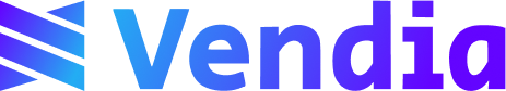 Vendia logo and tagline, "Serverless Distributed Ledger" on a pale blue gradient background. 