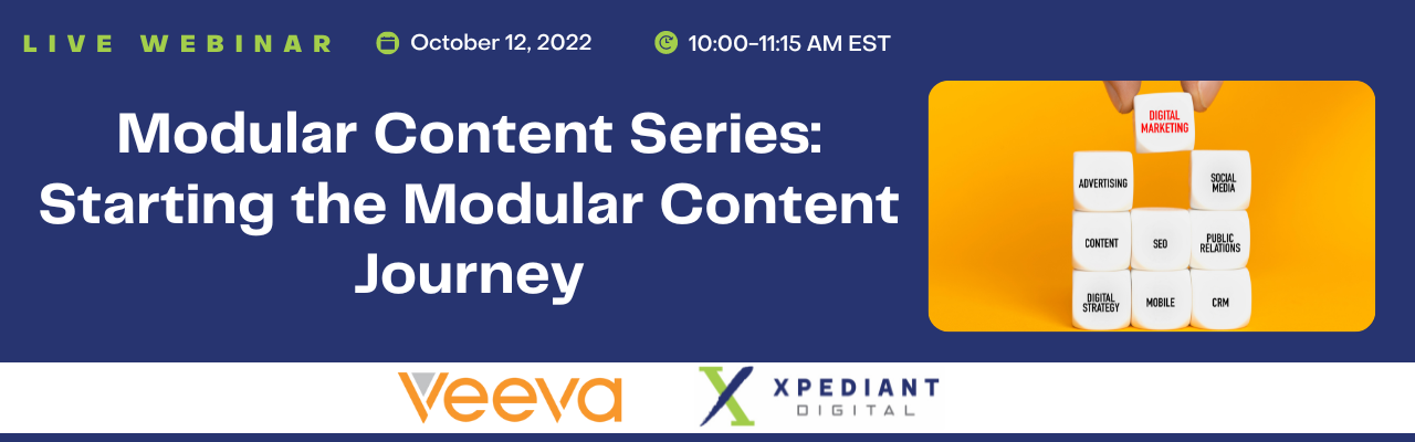 Modular Content Series: Starting the Modular Content Journey