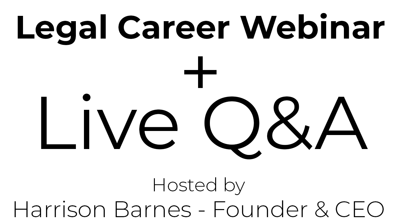 Legal Career Webinar and Live Q&A Session Hosted By Harrison Barnes - Legal Recruiter. Sponsored by BCG Attorney Search and LawCrossing.