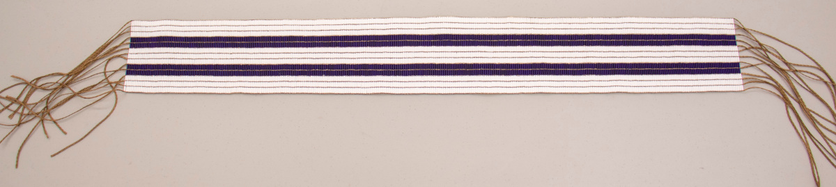 Replica of Two Row Wampum  courtesy Leddy Library, University of Windsor