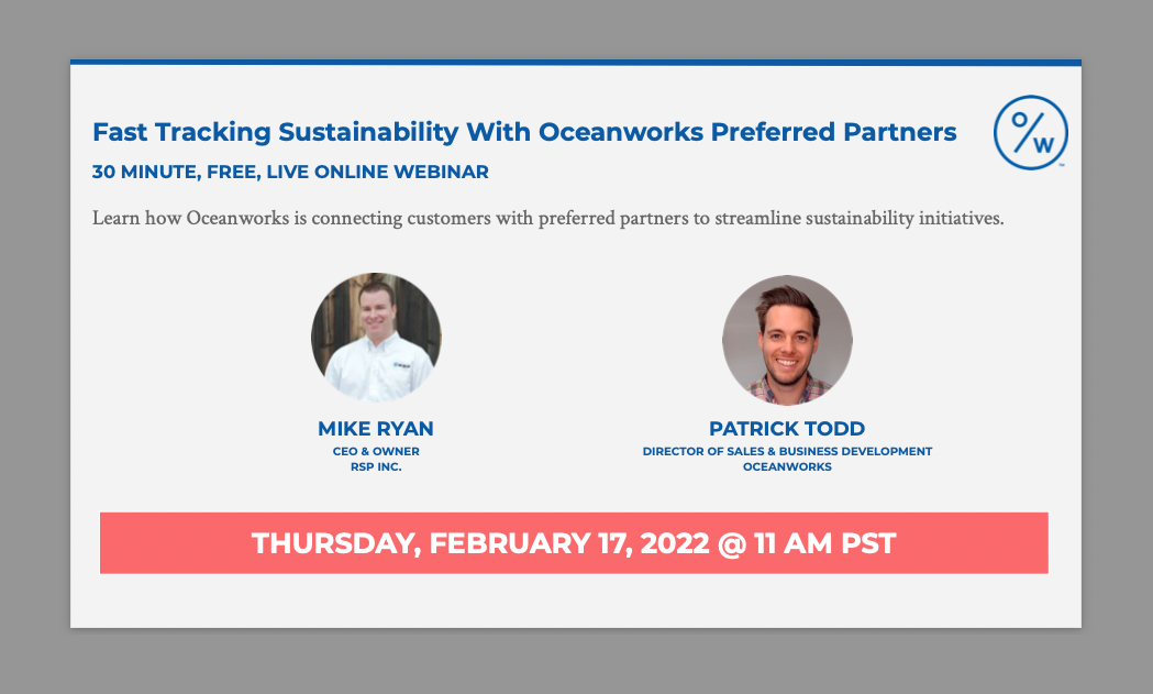 Learn how Oceanworks is connecting customers with preferred partners to streamline sustainability initiatives.