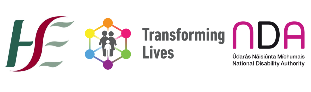HSE, Transforming Lives and NDA logos