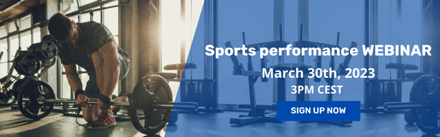 Sports performance webinar on march 30th at 3PM CEST. Sign up now.
